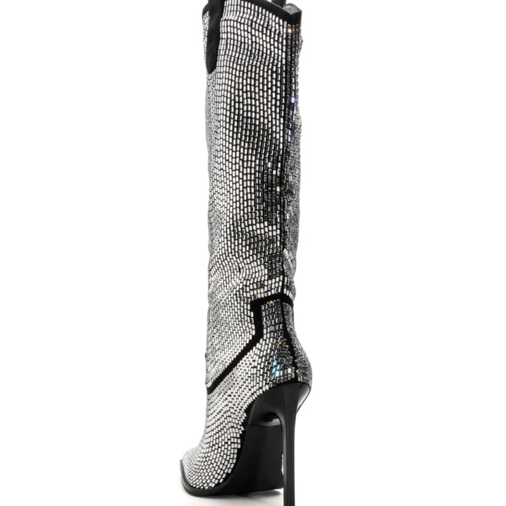 Azalea Wang Heidemarie western embellished knee boots - Picture 4 of 12